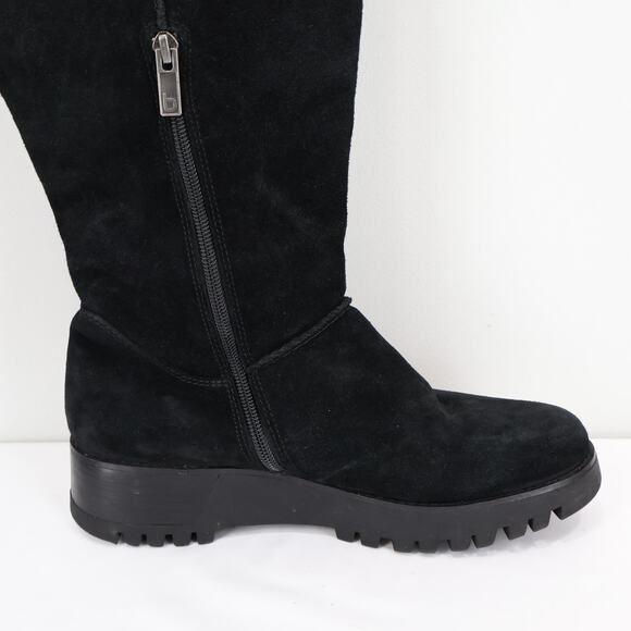 Bionica Caleen One The Knee Suede Boot Black Size 8.5 - Picture 7 of 10